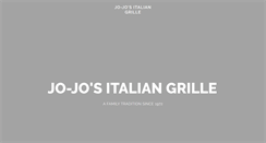 Desktop Screenshot of jojositaliangrille.net